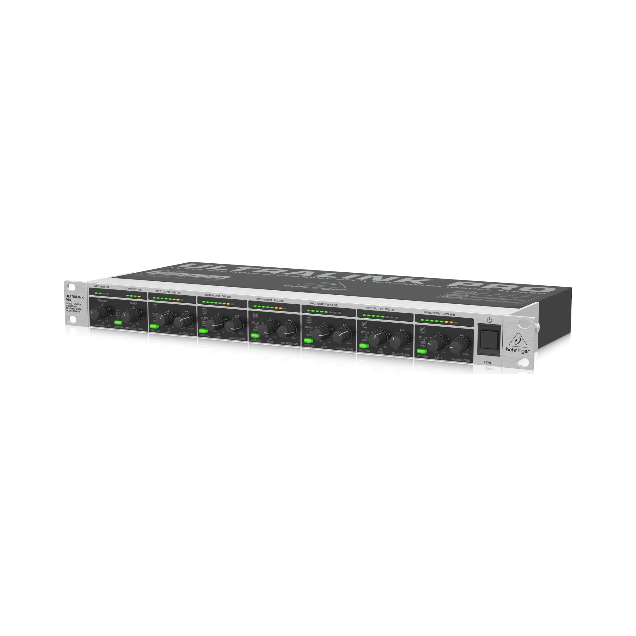 Splitter Mixer Ultralink Pro 8 Canales Rack 1U Behringer MX882 - vista 2