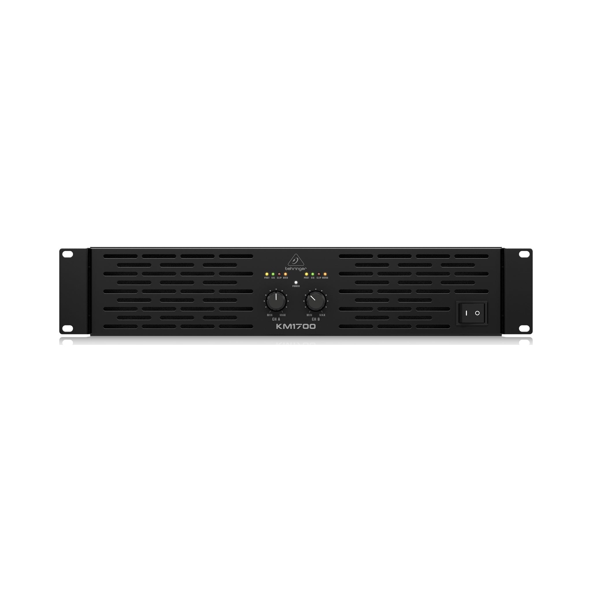 Amplificador estéreo Behringer KM1700 para rack de 2U - vista 1