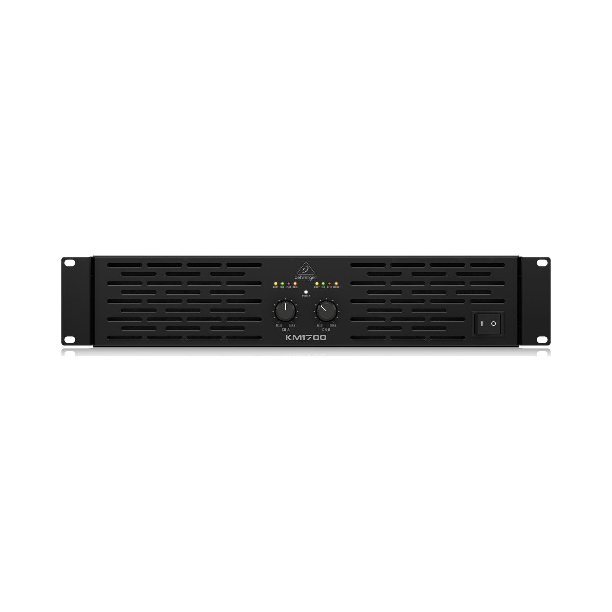 Amplificador estéreo Behringer KM1700 para rack de 2U - vista 1