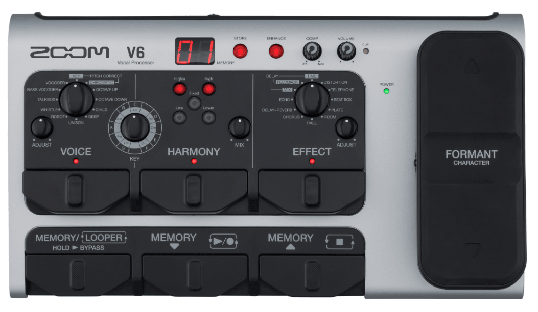 Procesador De Efectos Zoom V6/120gl Vocal