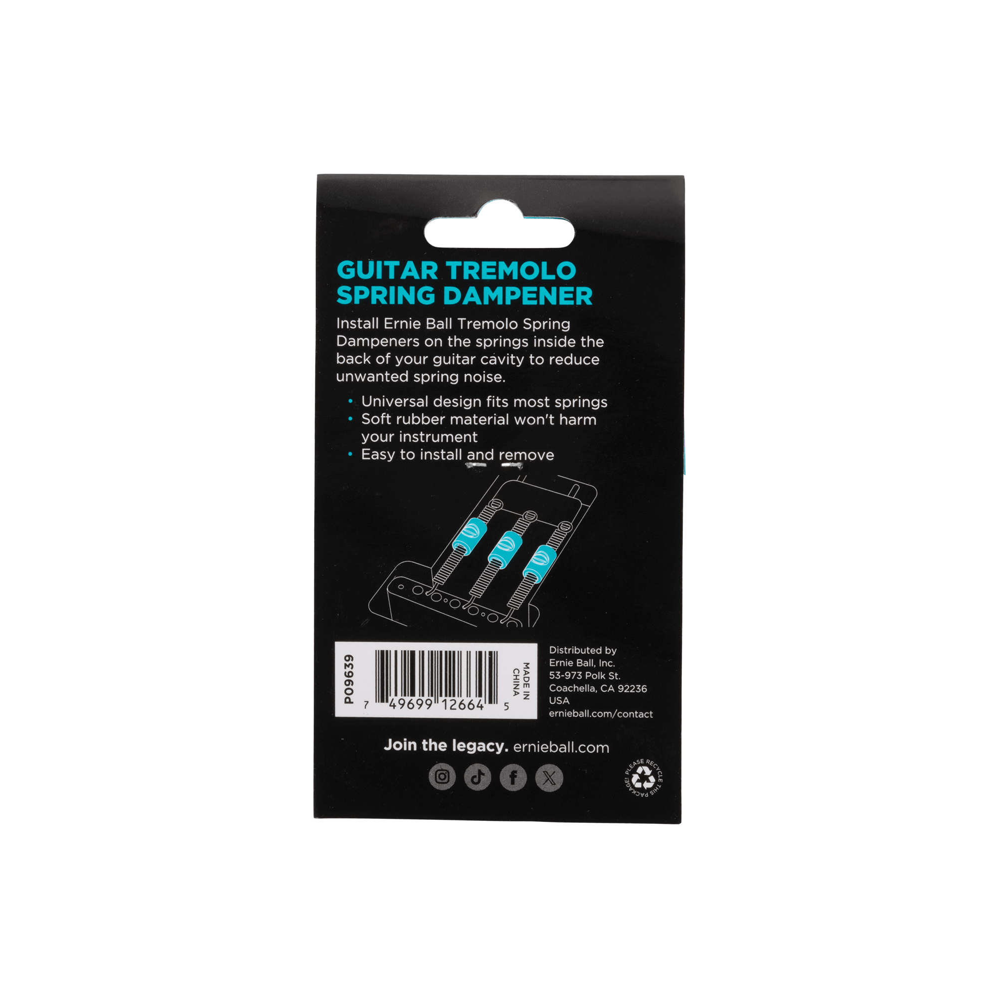 Sordina Ernie Ball P09639 Tremolo