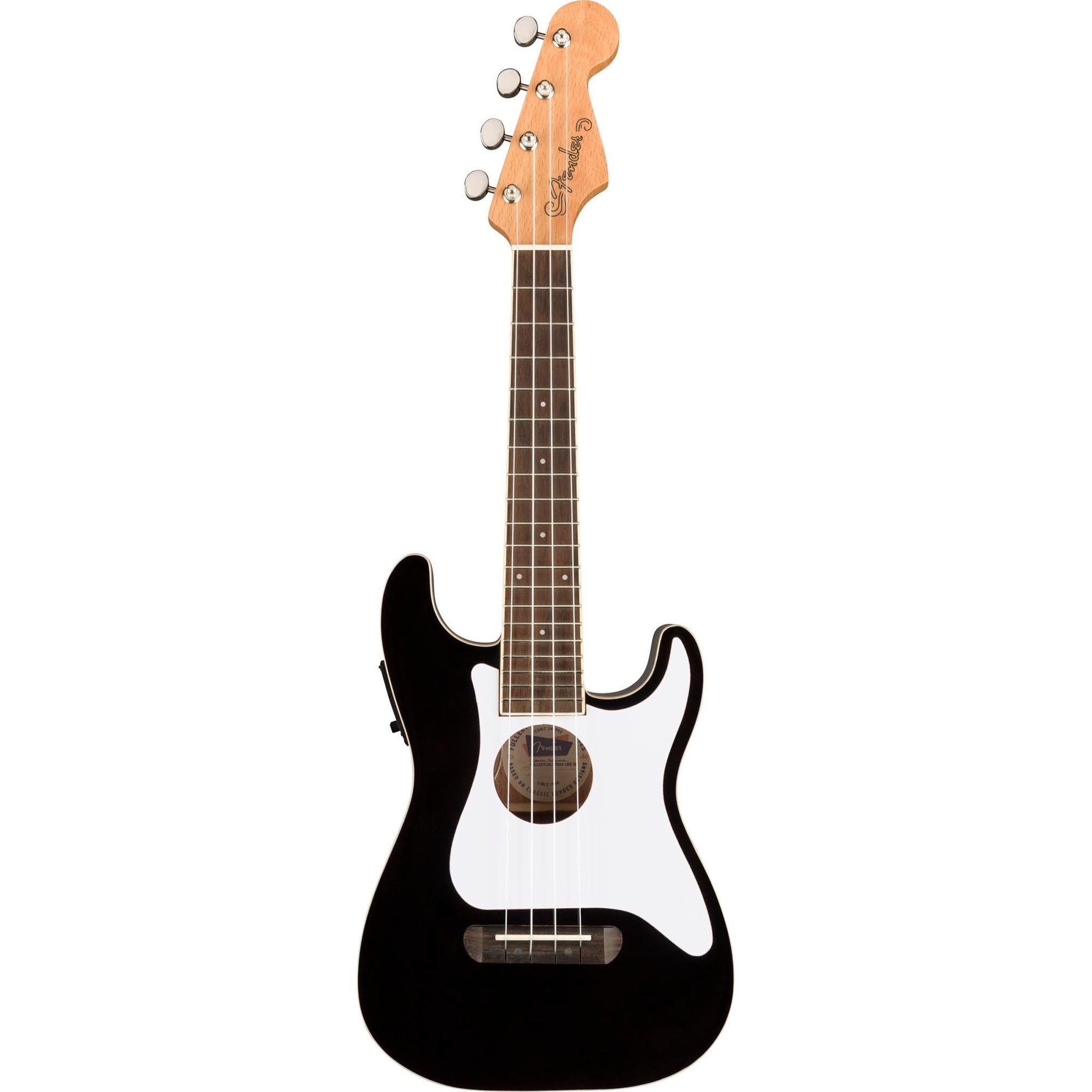 Ukelele electroacústico de concierto Fender Fullerton Strat 0971653106 negro — imagen 1