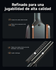 Guitarra Electrica Donner EC7484 Hush-X Pro Midnight Glow